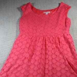 cb Established 1962 Size 10 Stretch Eyelet Dress